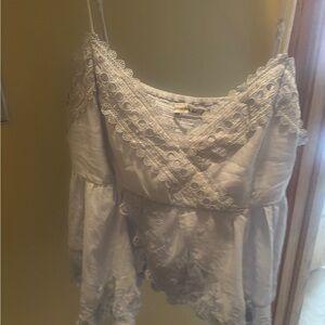 Abercrombie & Fitch White Lace Camisole